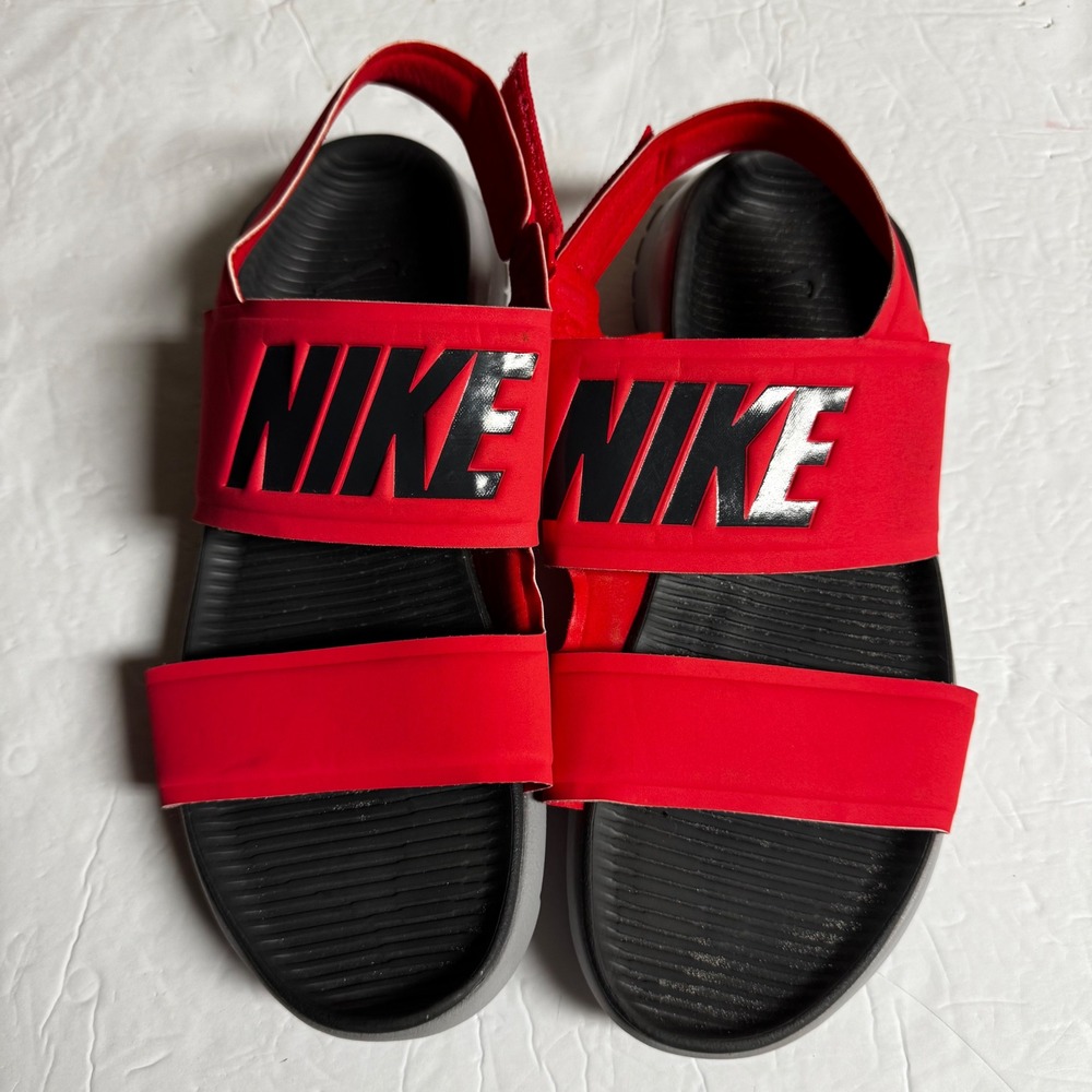 Nike Ultra Comfort 3 Slide Sandals Red Black 882694-800 Womens 11 - Picture 2 of 5